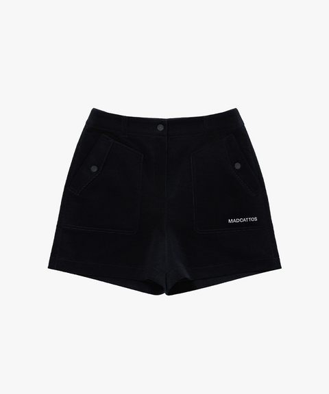 MCC Women's Out Pocket Corduroy Half Pants - Navy