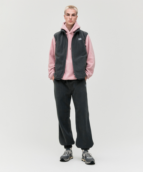 Goal Studio Men's Essential Microfleece Vest - Charcoal