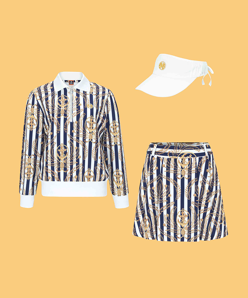 Label Saint Royal Coordination Set (Top+Skirt+Visor)