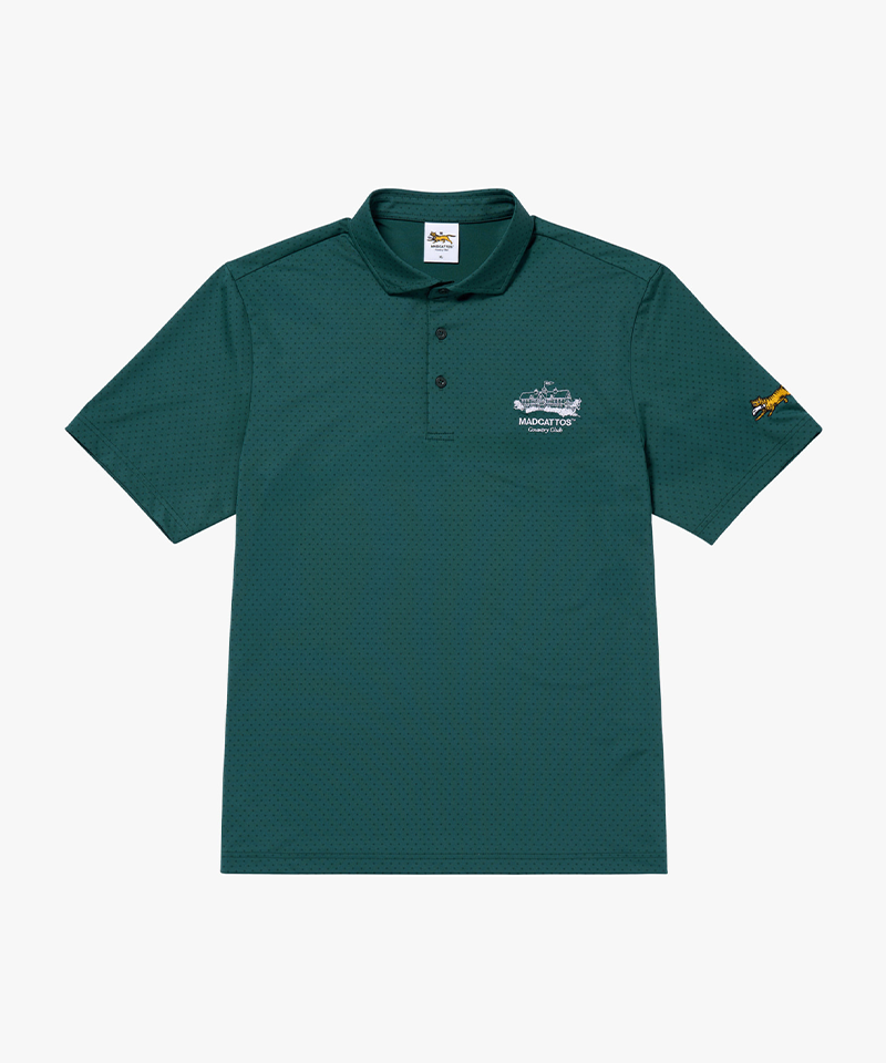 MCC Dot Print Polo - Green