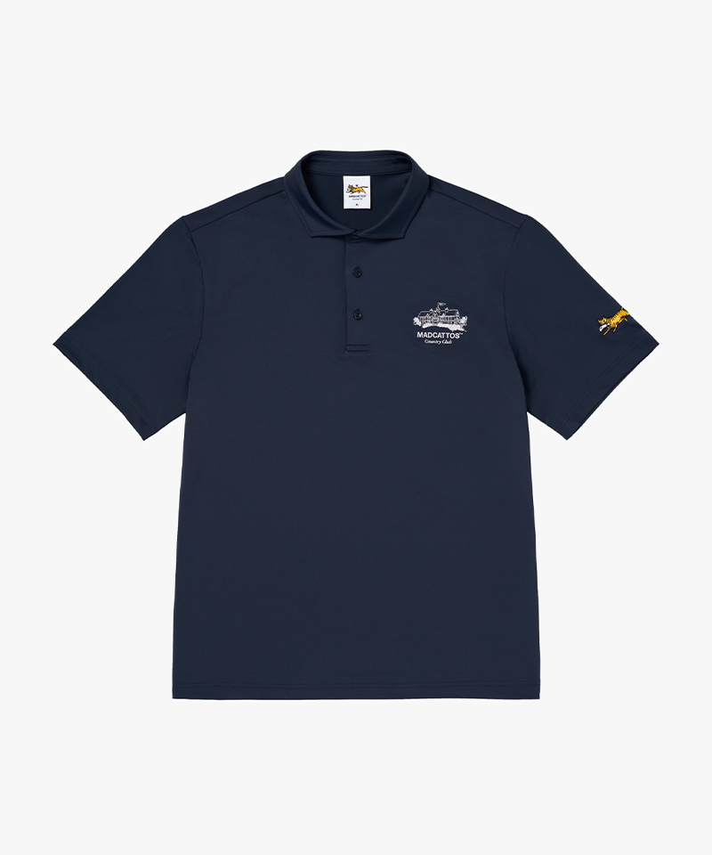 MCC Dot Print Polo - Navy