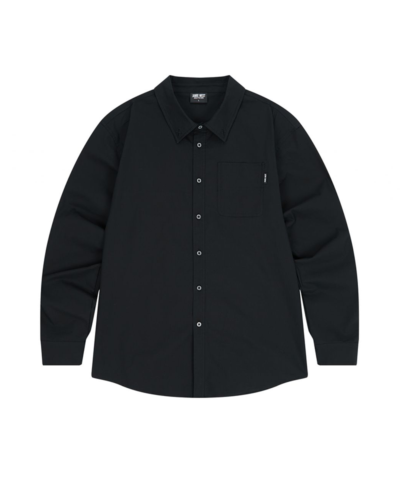 Jamie West Woven Pocket Shirts - Black