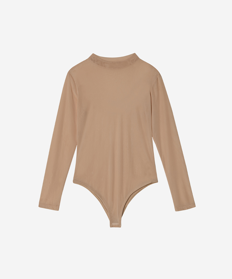 OBER Golf Mesh Base Layer Bodysuit - Beige