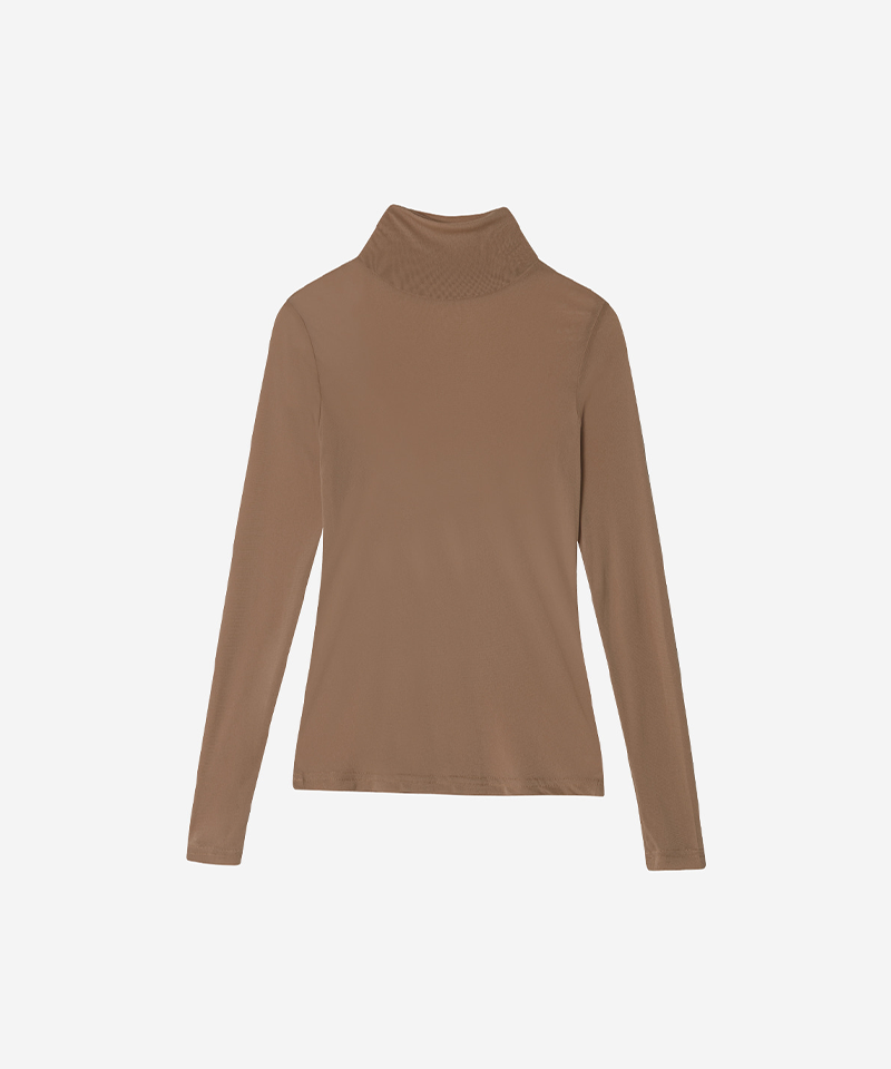 OBER Golf Mesh High-Neck Base Layer - Brown