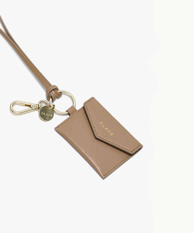 CLAVE Mini Walet Charm - Beige