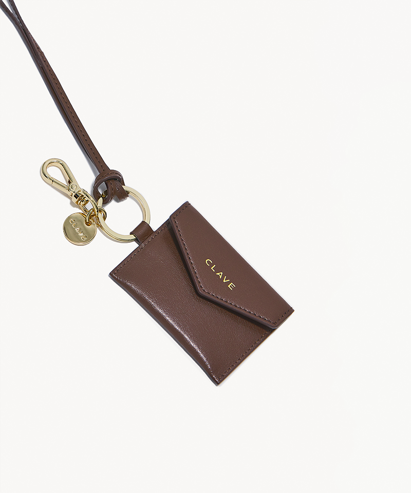 CLAVE Mini Walet Charm - Brown