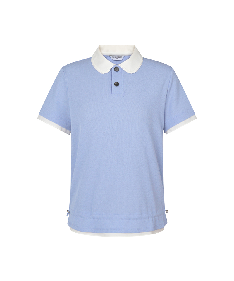 Monday Flow Feel So Good Knitlike Top - Light Blue