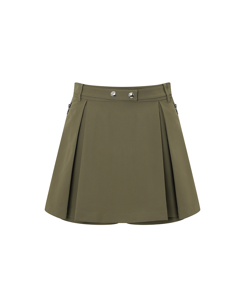 Monday Flow Pleated Cover Pants - Khaki