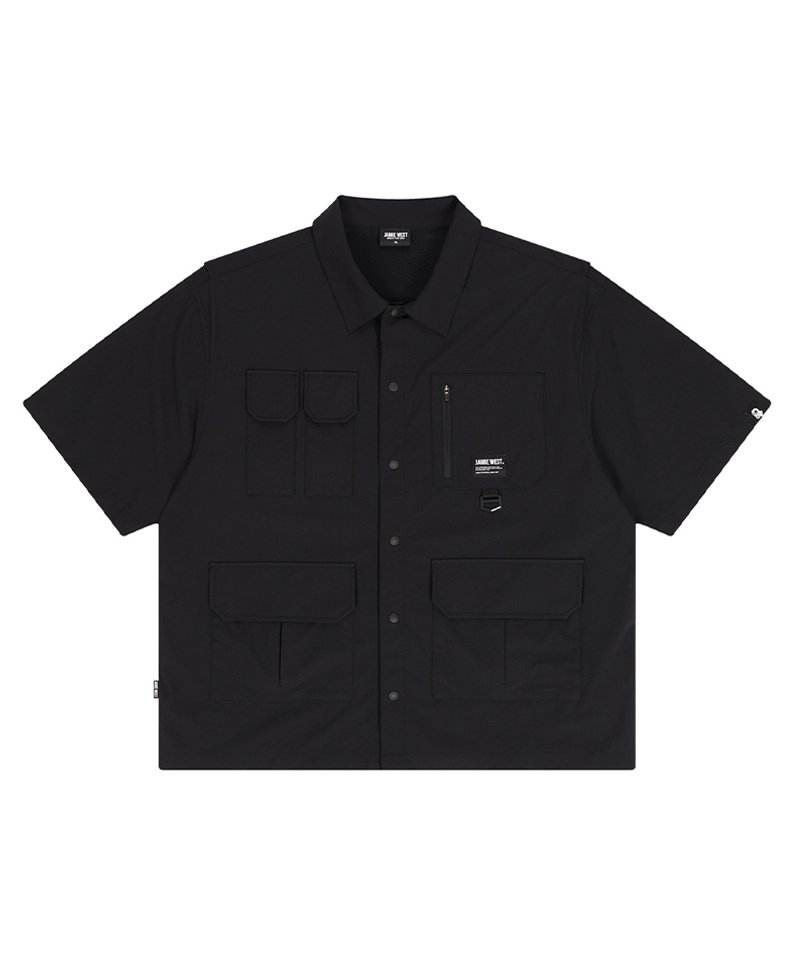 Jamie West Multi Pocket Tactical Shirts - Black