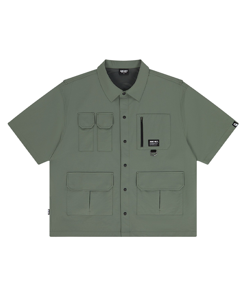 Jamie West Multi Pocket Tactical Shirts - Green