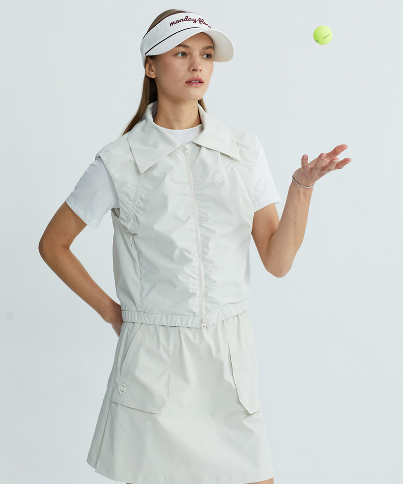 Monday Flow New April Banding Skirt - Light Beige