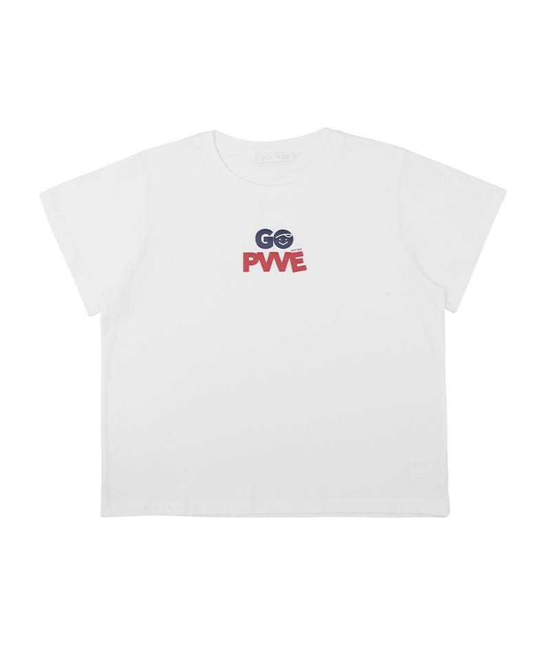 PIV'VEE Logo Graphic T-Shirt - Cloud White