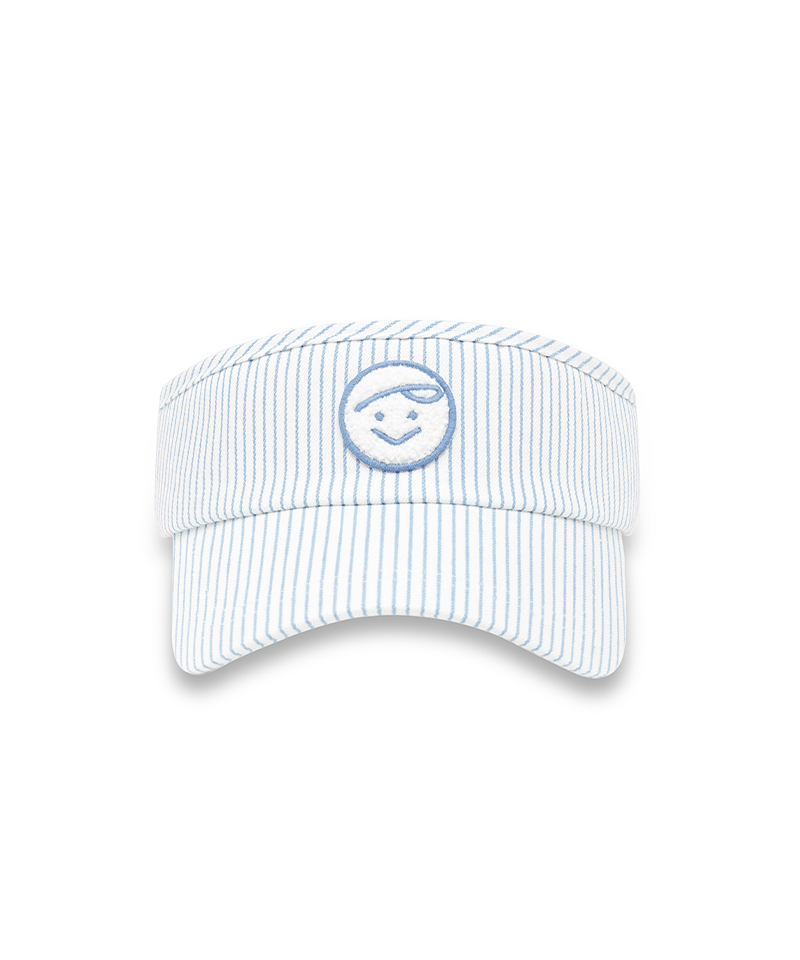 PIV'VEE Stripe Sun Visor - Cornflower Blue