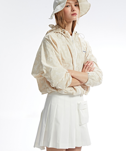 Monday Flow Paisley Windbreaker - Beige