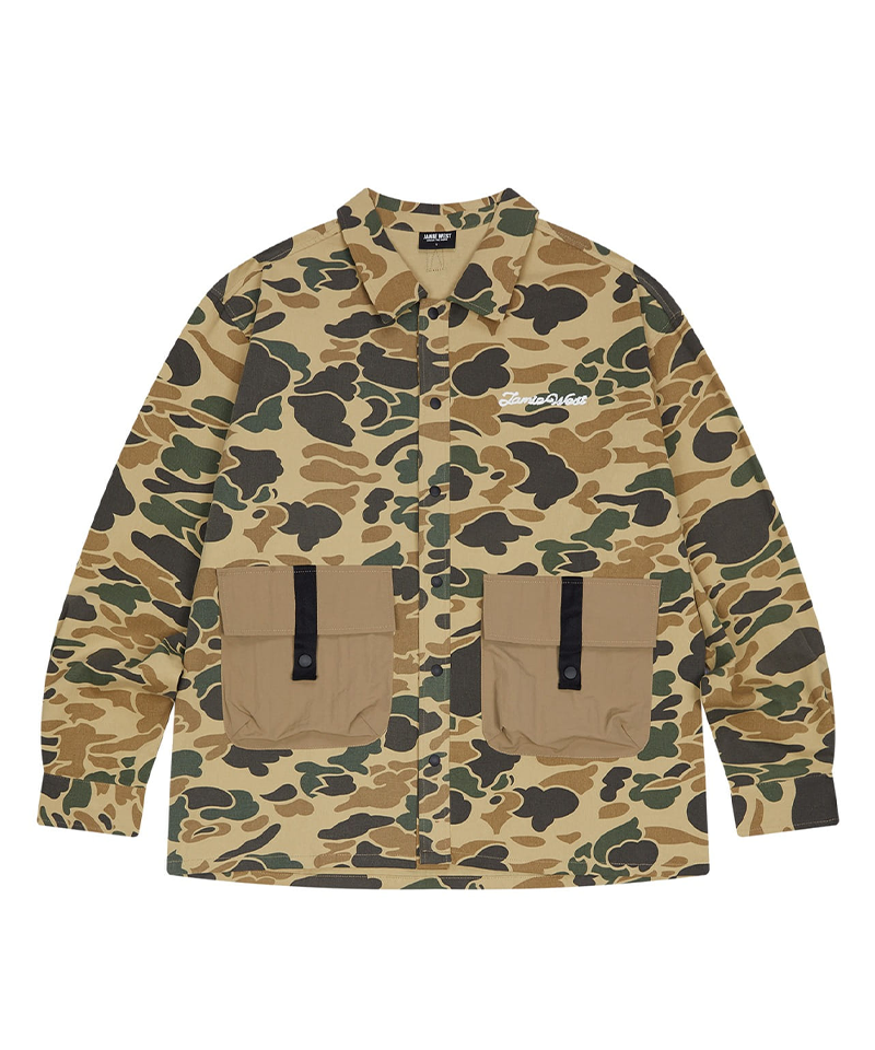 Jamie West Pocket Collar Point Overshirt Jacket - TN