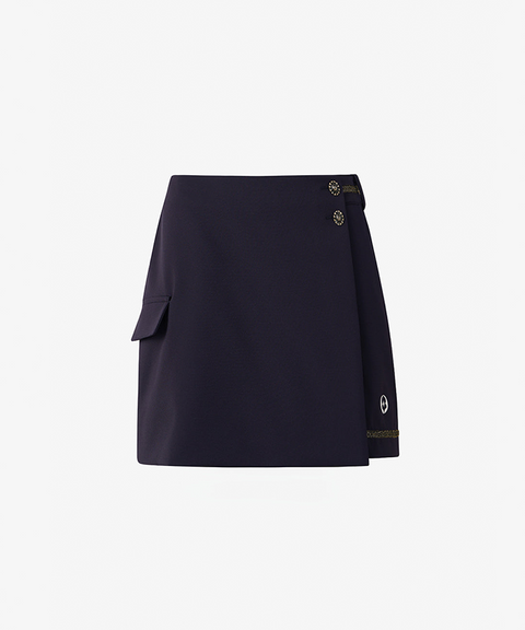 GFJ Golf Women's  Front Wrap Shorts - Navy