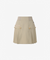 GFJ Golf Women's High Waist Pleat Skirt - Beige