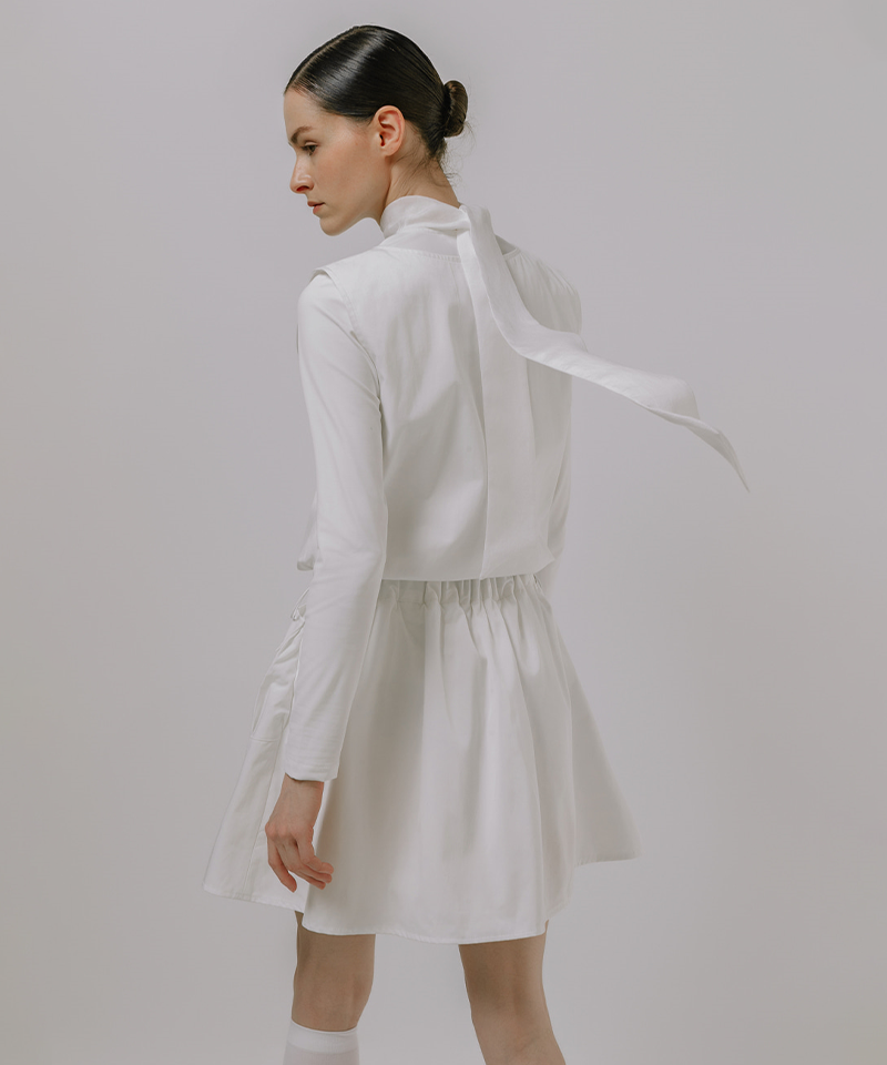 OBER Golf Women's Romantic Tie Performance Top - White