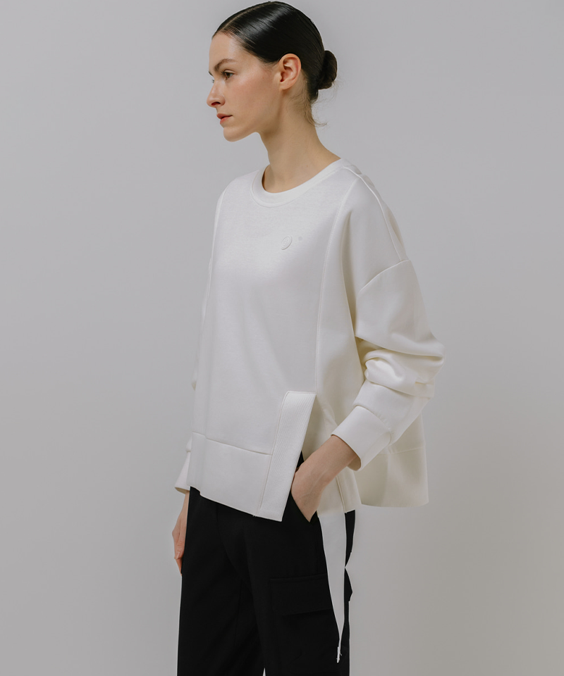 OBER Golf Women's Slit Point Sweatshirt - White