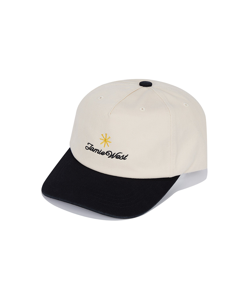 Jamie West Tee Logo Symbol Washed Ballcap - Ivory