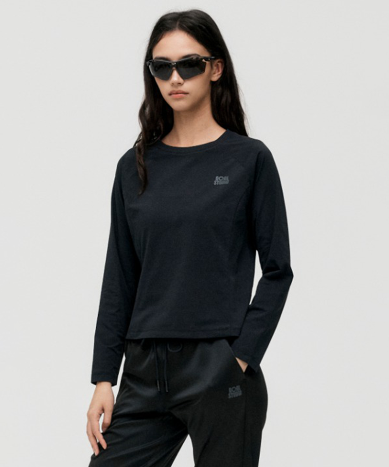 Goal Studio Women's Air Dry Long Sleeve Tee - Black