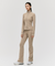 Goal Studio Women's Athletic Jersey Jacket - Dark Beige
