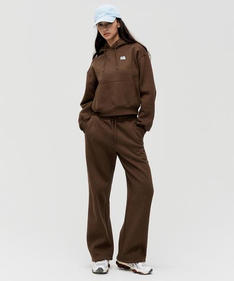 Goal Studio Women's Essential Brushed Hoodie - Dark Brown