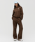 Goal Studio Women's Essential Brushed Hoodie - Dark Brown