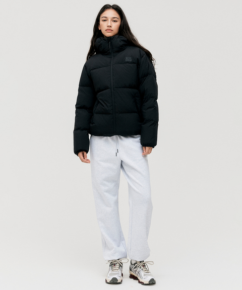 Goal Studio Women's Essential Hooded Puffer Down Jacket - Black