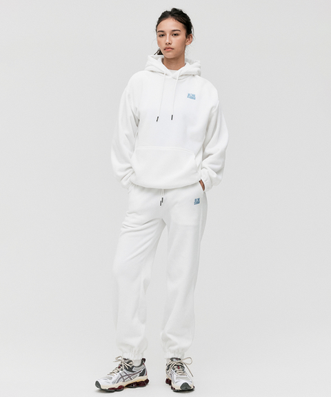 Goal Studio Women's Essential Microfleece Hoodie - Off White
