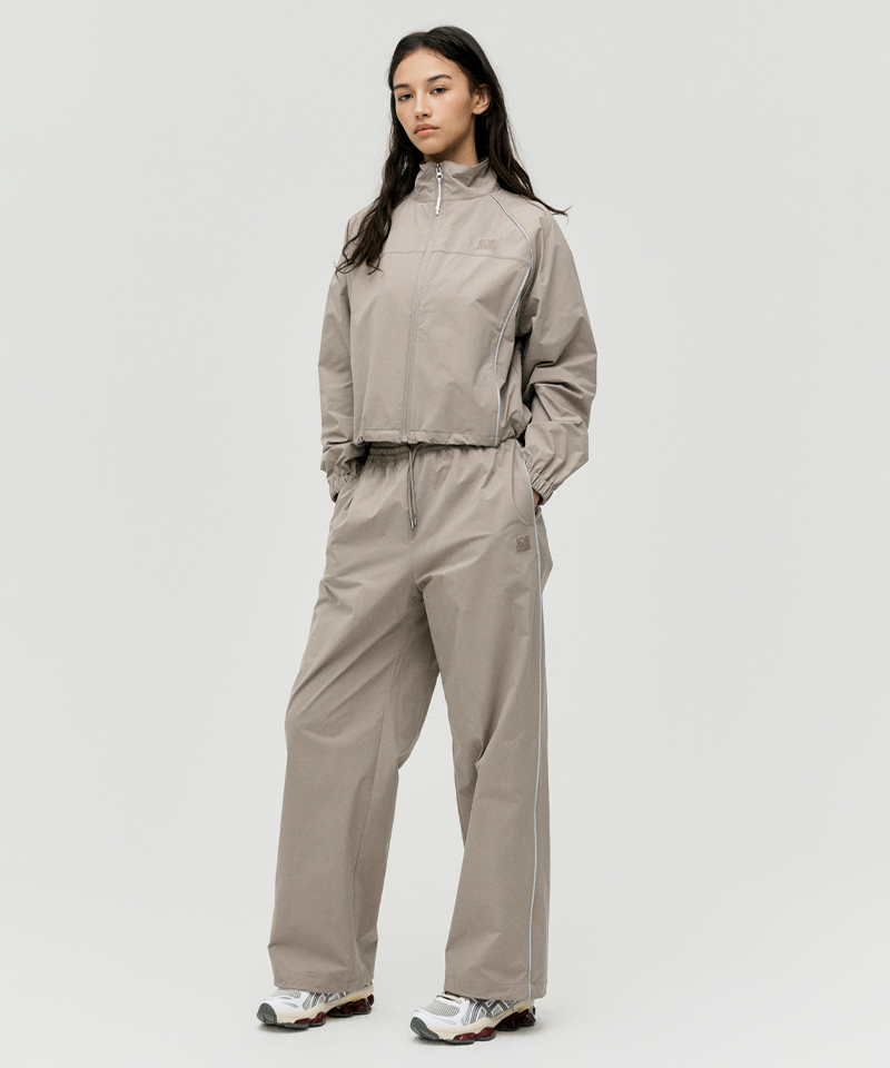 Goal Studio Women's Stretch Track Jacket - Dark Beige