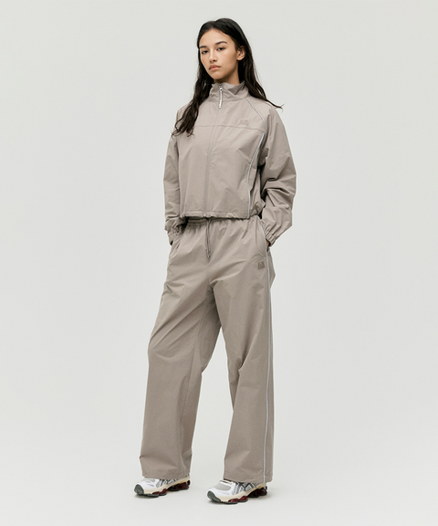 Goal Studio Women's Stretch Track Pants - Dark Beige