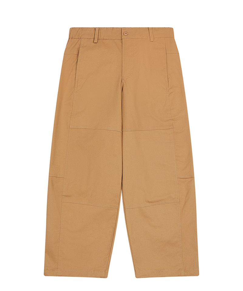 Jamie West Wide Curved Pants - Beige