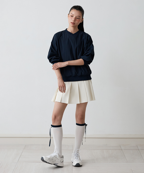 FORDI Wind V-Neck Man-To-Man - Navy