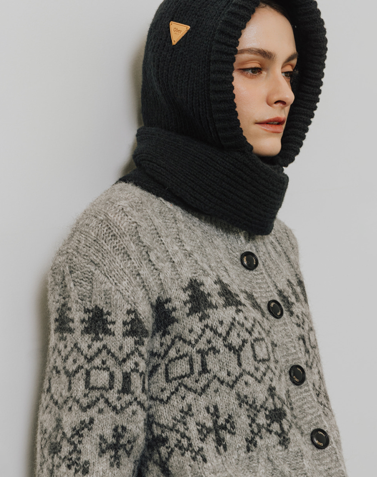 OBER Golf Women's Petite Tie Balaclava - Black