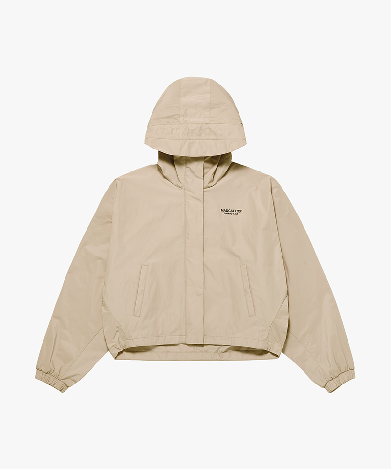 MCC Women's Windbreaker Hood Jacket - Beige