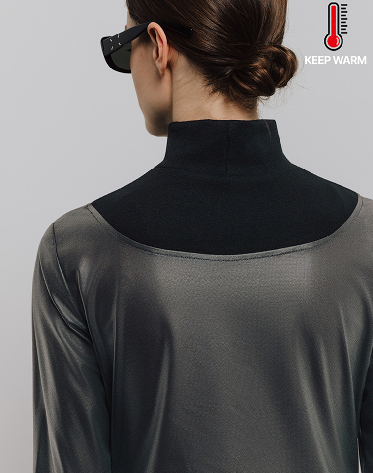 OBER Golf Women's Windproof Layered Inner Top - Black