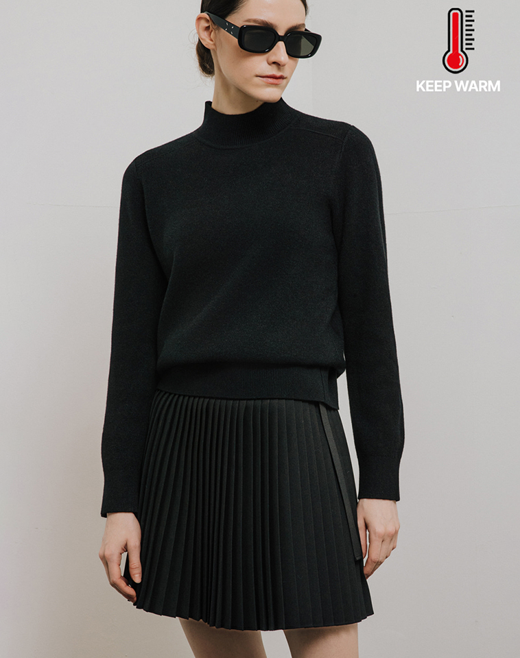 OBER Golf Women's Winter basic knit - Black