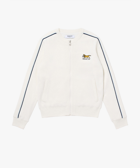MCC Women's Zip UP Knit Cardigan - Off White