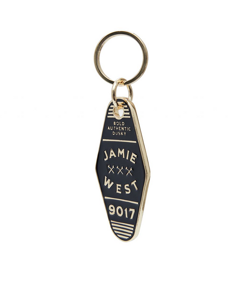 Jamie West X KK 9017 Hotel Keyring - Gold