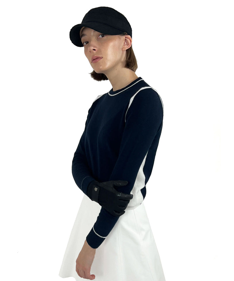 Anell Golf Cash Round Knit - Royal Navy