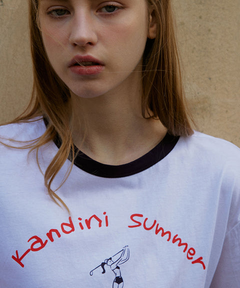 KANDINI Summer Print T-Shirt - White