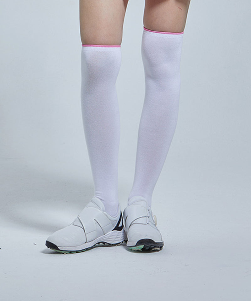 Line Logo Over Knee Socks - 2 Colors
