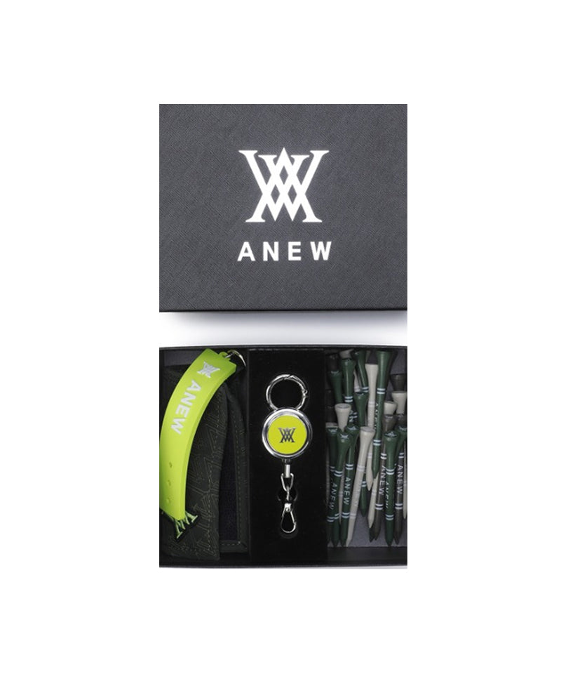 ANEW Golf Lily Towel Ball Marker & Wood Tee Set - Khaki