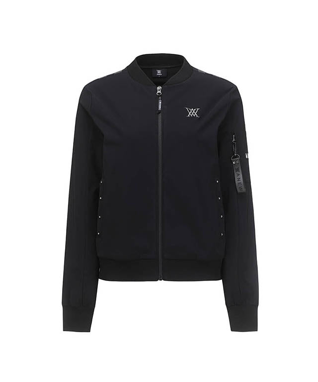 ANEW Golf: Woman Signature Tricot Set Up Jacket -Black