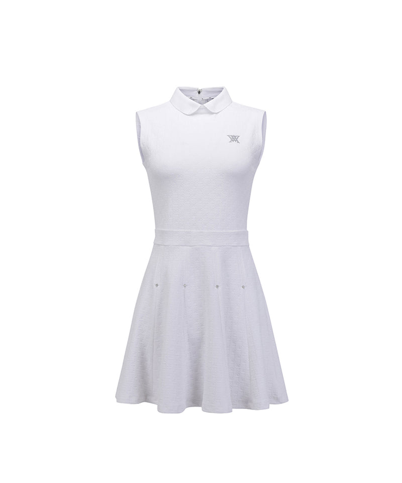 ANEW Golf Women's Emboss Jacquard One-Piece - White