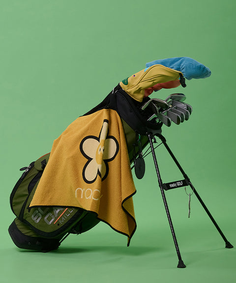 MACKY Golf: Signature Caddy Bag Towel - Yellow