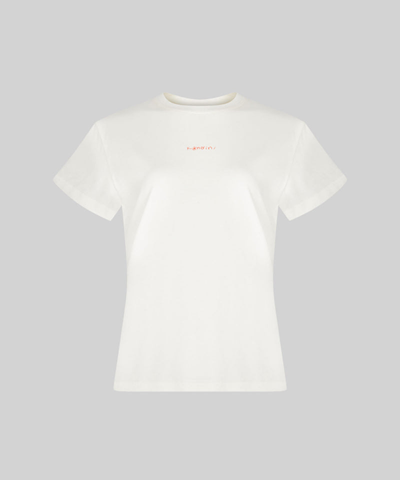 KANDINI Basic Logo T-Shirt - Cream