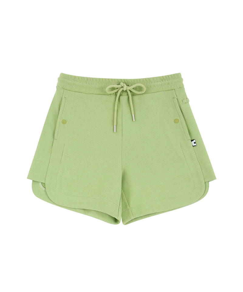 AVEN Banded Slit Sweat Pants - Lime