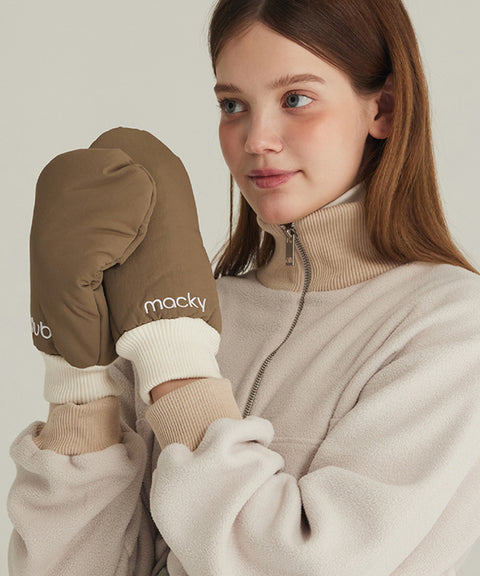 MACKY Golf: Logo Padded Glove - Khaki